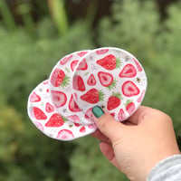 Image 1 of Re-usable face wipes - Strawberries