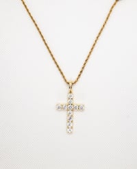 Image 3 of Divine Golden Cross Necklace