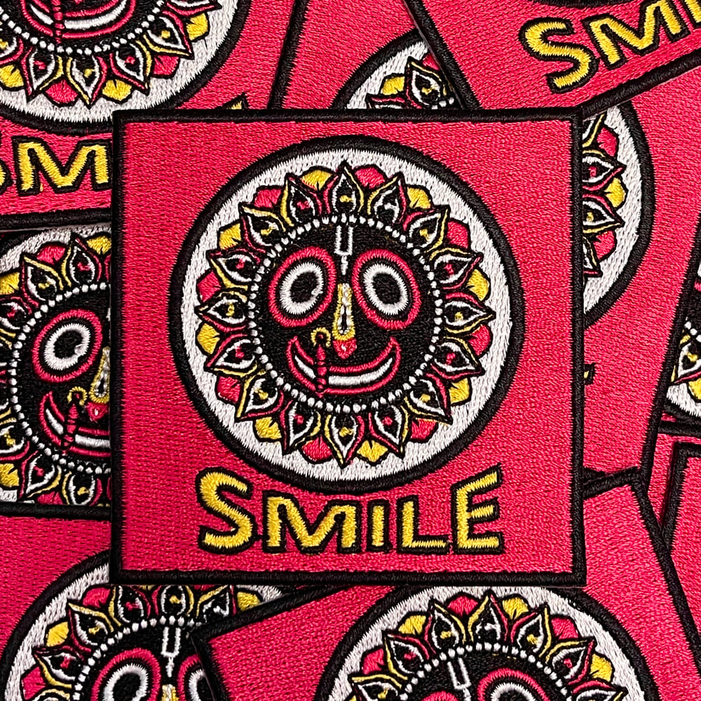 Image of SMILE Embroidered Patch - 3” inches