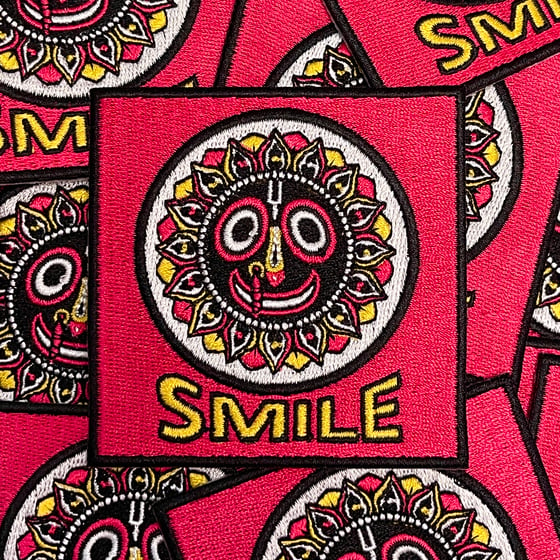 Image of SMILE Embroidered Patch - 3” inches