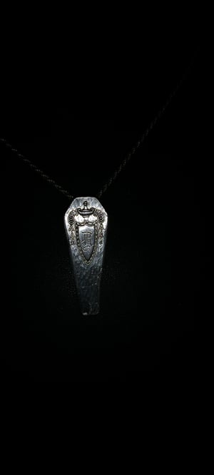 Image of Sterling silver Coffin Pendant