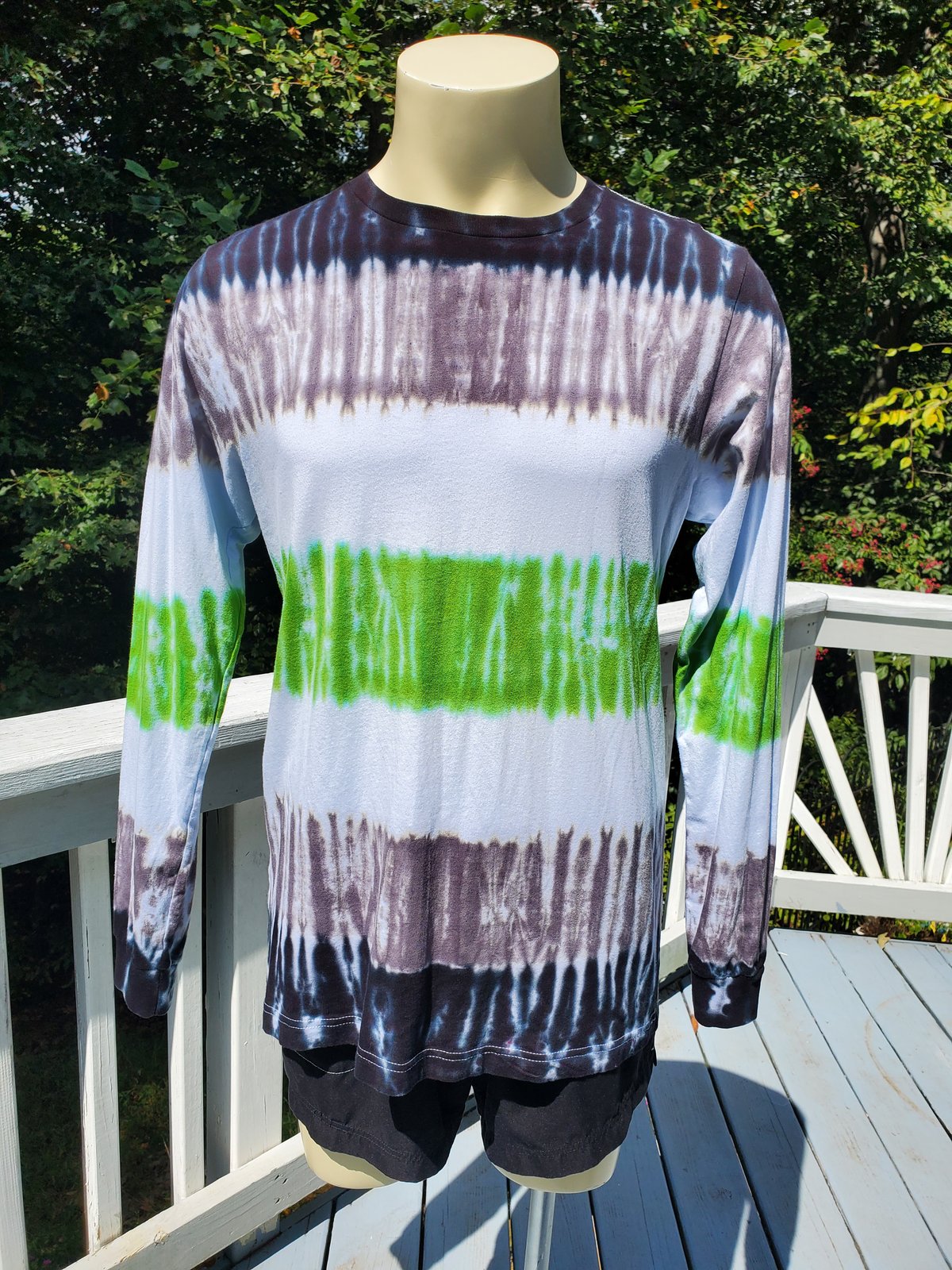 Image of Agender Flag Long Sleeve T-shirt
