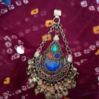 Image 3 of  Vintage Kuchi Tribal Dangle Pendant  (TLSO030)