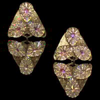 Image 2 of DREAM GLITTER / MOTH Double Earring - Various Colours and Stones