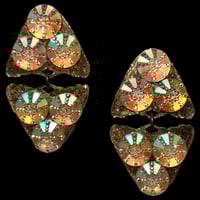 Image 3 of DREAM GLITTER / MOTH Double Earring - Various Colours and Stones
