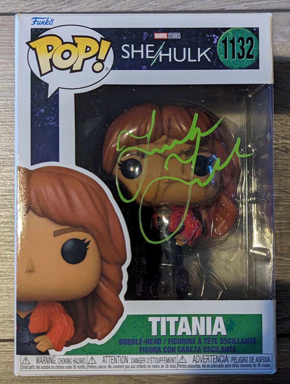 Jameela Jamil Titania She Hulk Signed Funko Pop 