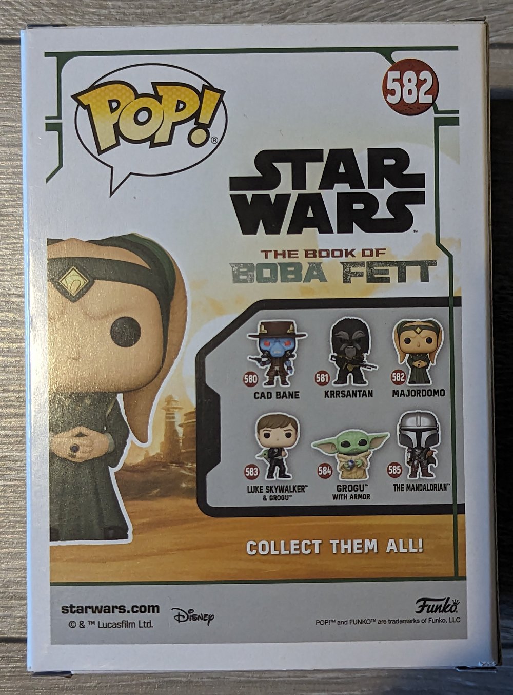 Star Wars David Pasquesi Majordomo Signed Funko Pop