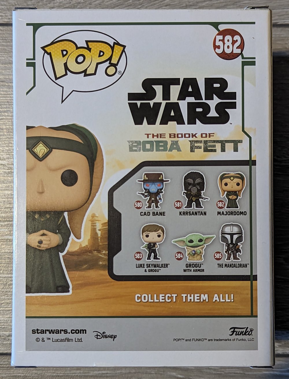 David Pasquesi Signed Majordomo Star Wars Funko Pop