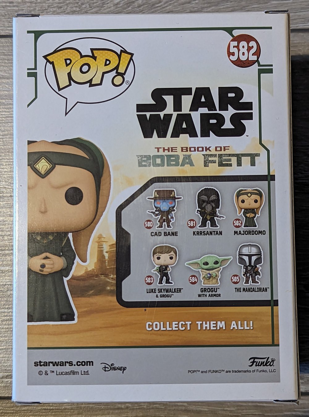 David Pasquesi Majordomo Star Wars Signed Funko Pop