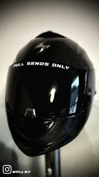 Image 4 of 'Full Sends Only' Visor Sticker