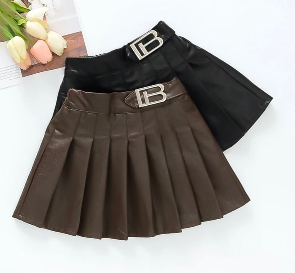 Image of Baddie Leather Skirt