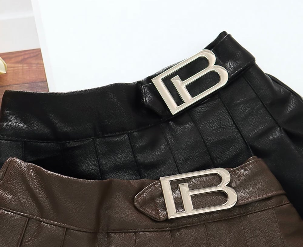 Image of Baddie Leather Skirt