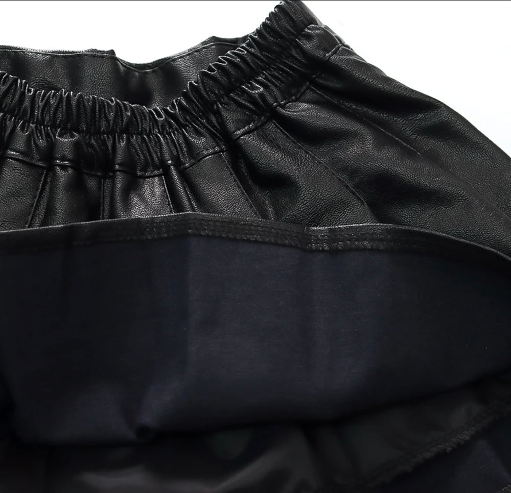 Image of Baddie Leather Skirt