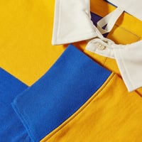 Image 2 of The North Face Rugby Shirt - Blue & Yellow