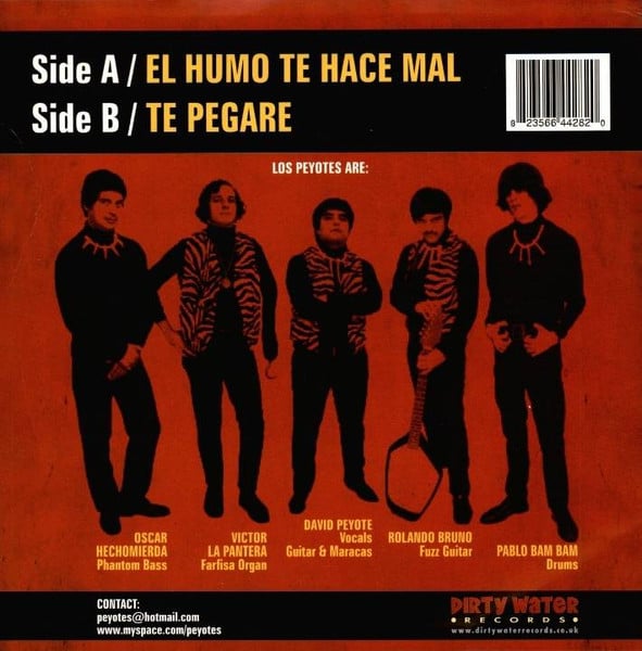 Los Peyotes – El Humo Te Hace Mal / Te Pegaré, 7" VINYL, NEW