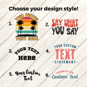 Personalized Shirt, Custom T-shirt, Custom Text Shirt, Custom Logo Shirt