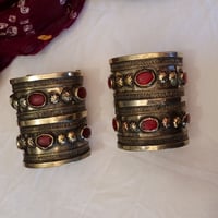 Image 1 of Fabulous Matching Pair of Tribal Turkoman Cuffs (STLO028)