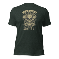 Image 3 of BadAss Quilter Skull and Scissors Distressed Unisex t-shirt