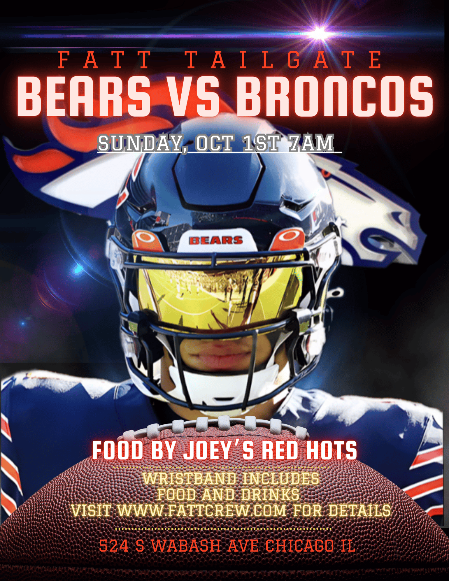 Image of Bears vs Broncos Tailgate