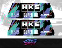 Image 1 of Playseat Evolution/ Revolution Side Panel Livery Stickers Sim Drift HKS Skyline