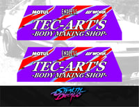 Image 1 of Playseat Evolution/ Revolution Side Panel Livery Stickers Sim Drift TEC-ARTS AE86