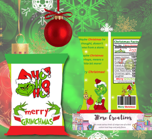 Image of Grinch HOHOHO Chip Bag