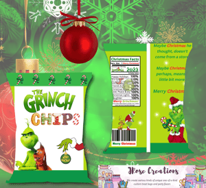 Image of Grinch Chips Chip/Treat Bag