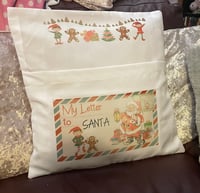 Christmas book pillow