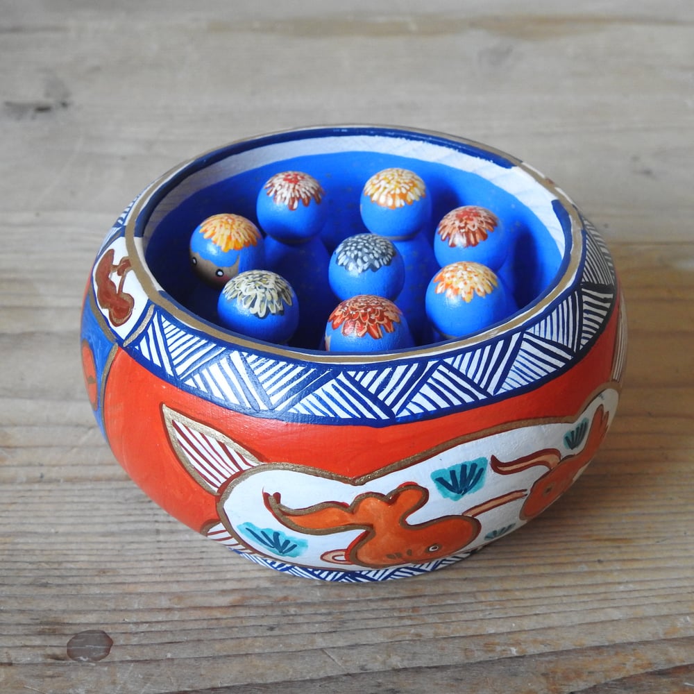 Image of Large Decorative Flower Bowl