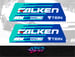 Image of Playseat Evolution/ Revolution Side Panel Livery Stickers Sim Drift FALKEN