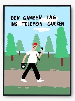 Image of Telefon gucken (A4)