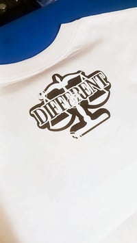 Image 2 of Black/White Paisley/Bandana Print "DIFFERENT"⚖️ Tshirt
