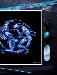 Image 3 of 2004 Alien vs Predator AVP Fine Art Print 