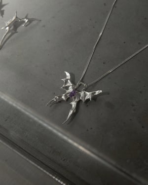 Image of LOKI PATERA - Wing Of Flint Necklace (Amethyst)