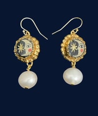 Image 2 of Moon and Star Earrings 