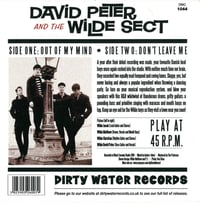 Image 2 of David Peter And The Wilde Sect – Out Of My Mind / Don't Leave Me, 7" VINYL NEW