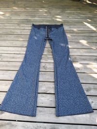 Image 1 of Flared leopard pants S/M