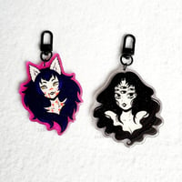 Kumiho and Lady of Eyes Keychains