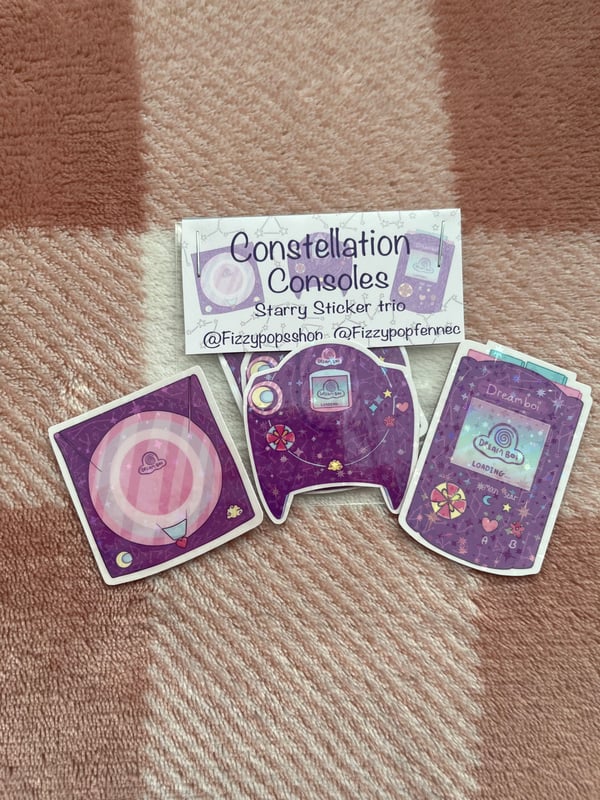 Image of Dreamcast Inspired Sparkly Sticker pack