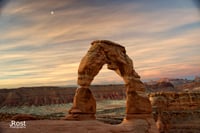 Image of Moon Over Delicate Arch (0009)