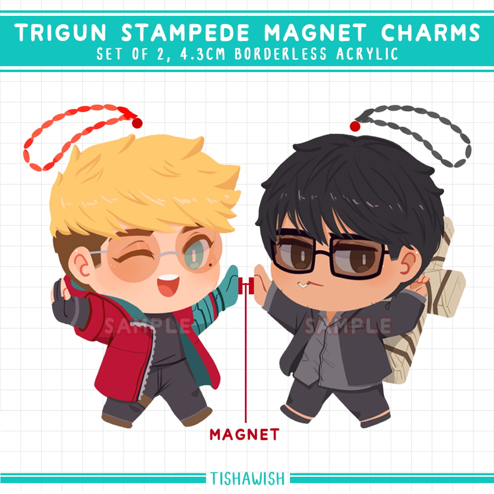 [Magnet Charm] Trigun Stampede Magnet Charms