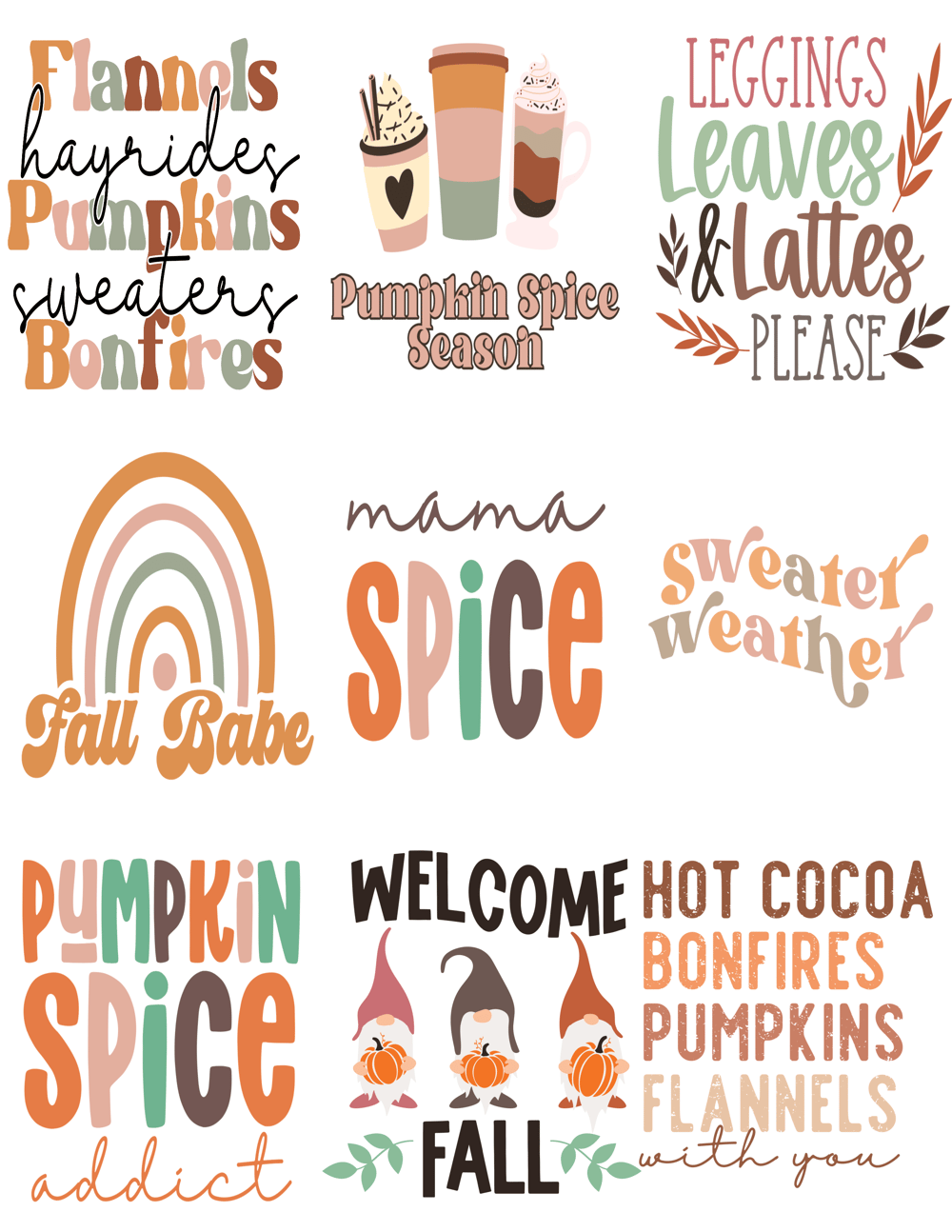 Image of Fall Feels Organic Lip Balm - Mix of 6  Flavors/Labels in Burlap Gift Bag 