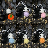 Image 1 of Spooky Ghost & Pumpkin car buddy *Digital Pattern*