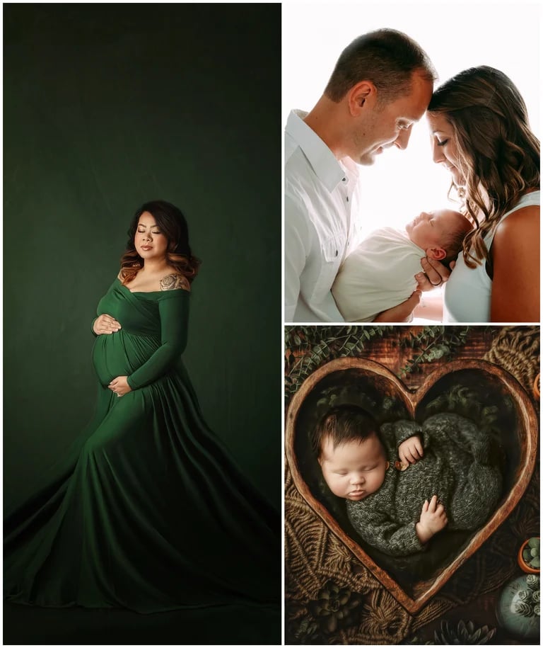 Image of {DEPOSIT} A YEAR OF PHOTOS (Maternity, Newborn & First Birthday Session)