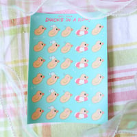 Image of Ducks in a Row Sticker Sheet