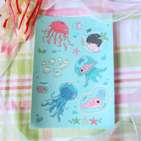 Image of Jellyfish Friends Sticker Sheet
