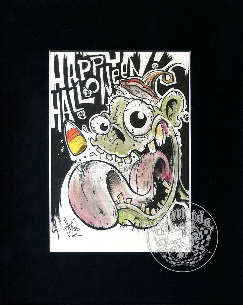 Image of "Happy Halloween"  ink original