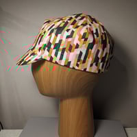 Image 1 of Cotton cycling cap - geometric lines