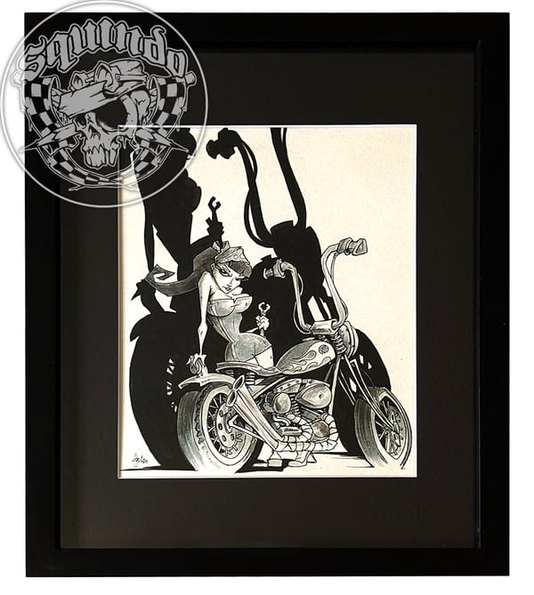 Image of "Ape Hanger Betty" ink original