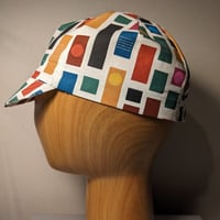 Image 1 of Cotton cycling cap - rectangles 